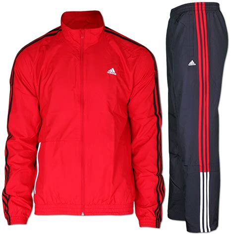 adidas trainingsanzug herren baumwolle rot|adidas baumwolle joggeranzüge.